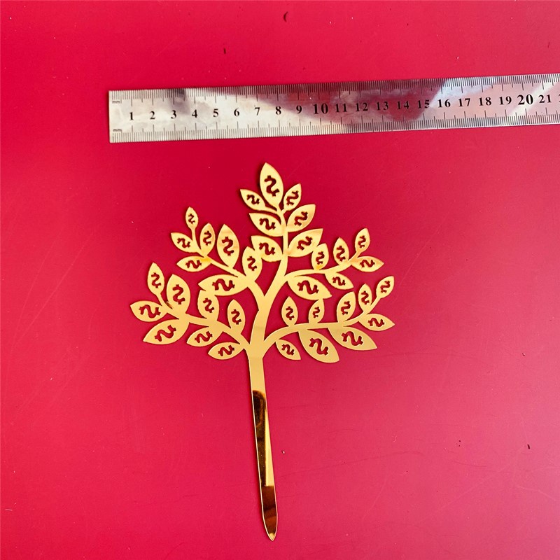 Cây Tiền Bằng Acrylic Trang Trí Bánh Kem