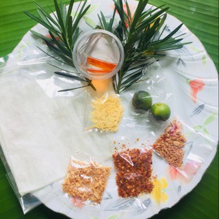 [3Cái] -Bánh Tráng Sa Tế Tỏi Tắc Chà Bông TRÚC LAM
