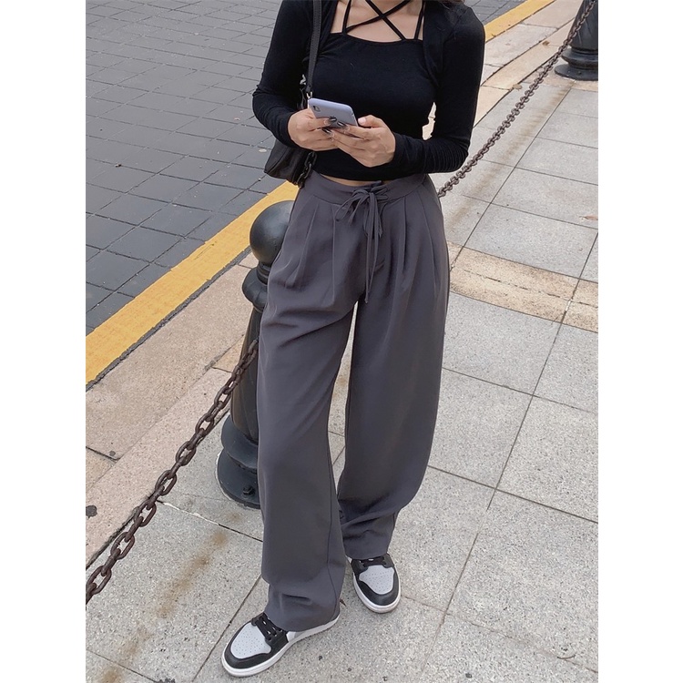 Quần ống rộng dáng suông thời trang