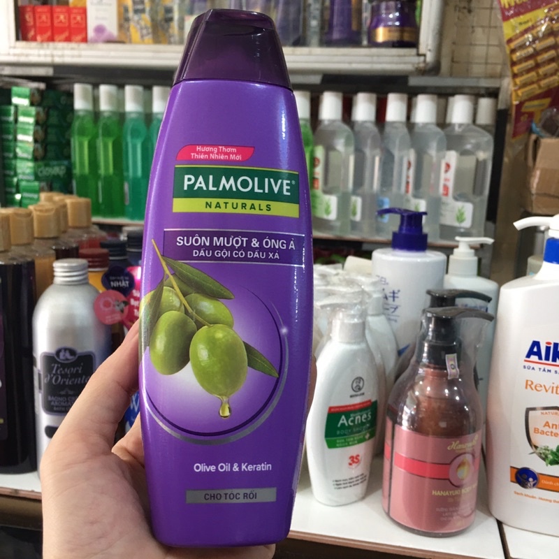 Dầu gội có dầu xả Palmolive suôn mượt óng ả 180ml