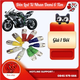 Đèn led xi nhan demi 6 tim bọc nhôm