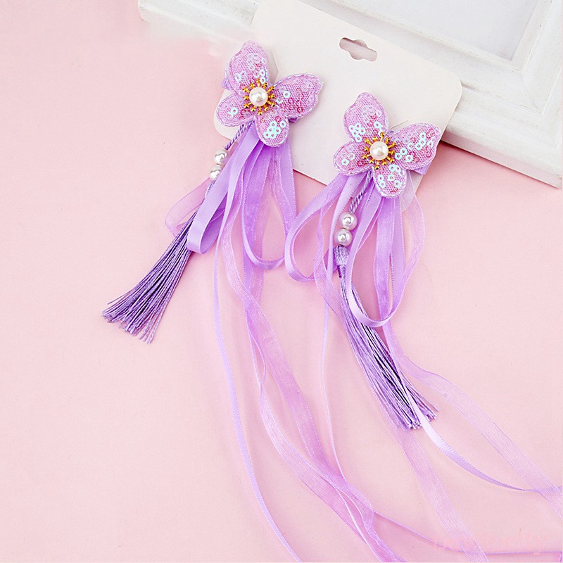 Kẹp tóc tua rua phong cách Trung Hoa dễ thương cho bé gái