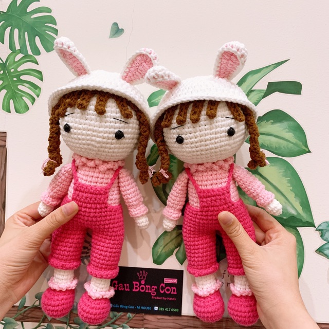 Búp bê len handmade - búp bê len - búp bê cho bé