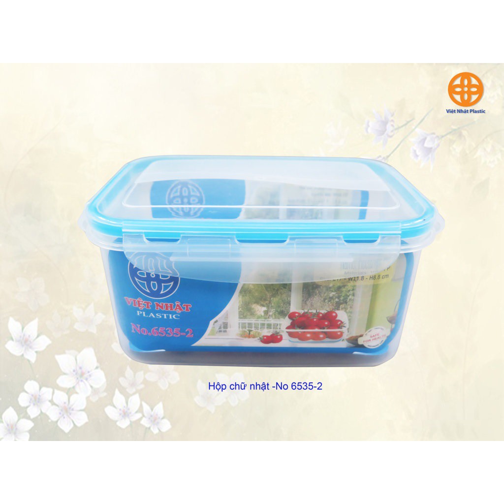 Hộp nhựa đựng, bảo quản thực phẩm Việt Nhật (Hộp lạnh 6535 Việt Nhật)