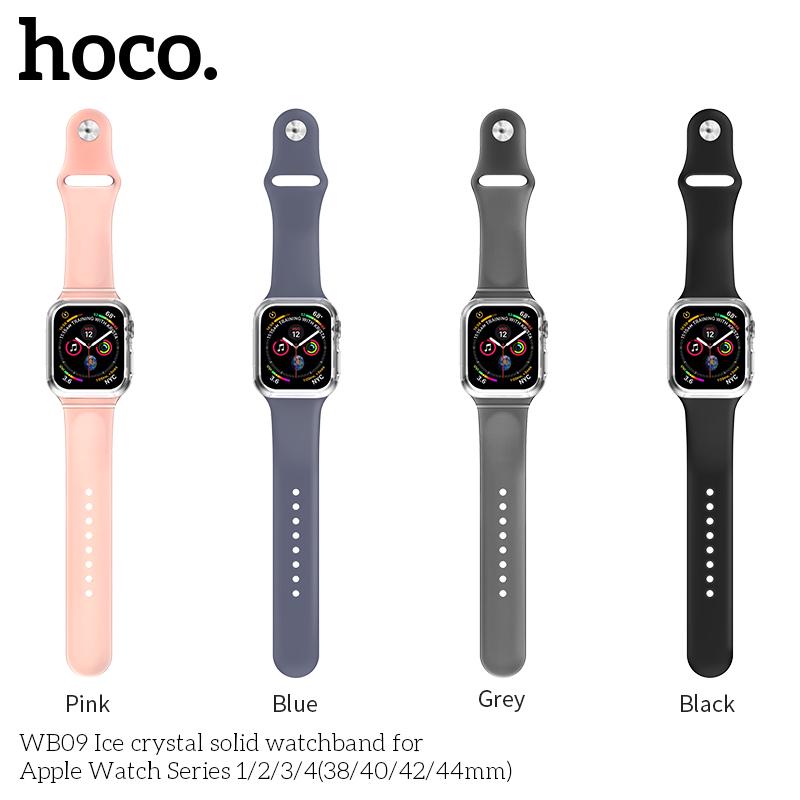 【Apple Watch Strap】Dây đeo silicone thay thế kèm ốp nhựa TPU bảo vệ cho Apple Watch series 5 6 se  4 3 2 1 44mm 42mm 38mm 40mm