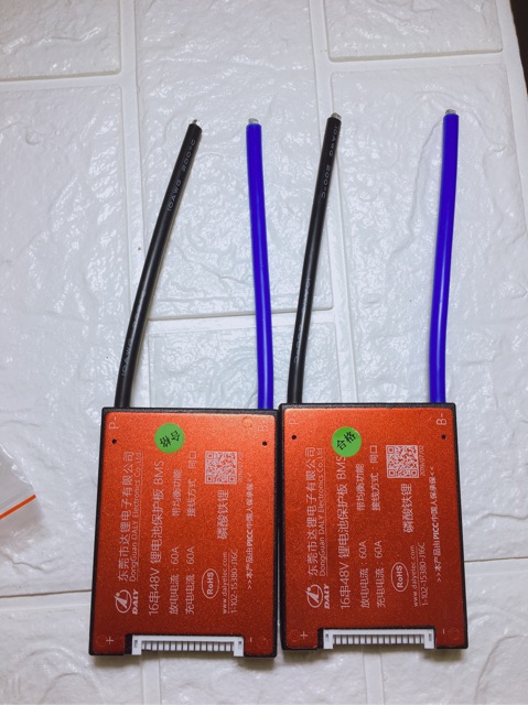 BMS 4s 8s 15s 16s 60A mạch cân bằng pin lifepo4