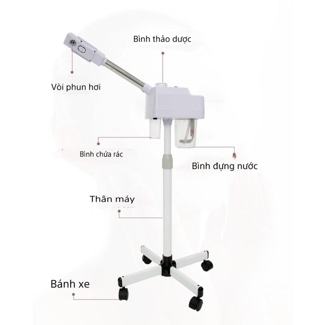 Xông 1 cần nóng Có ngăn đựng đồ xông riêng biệt