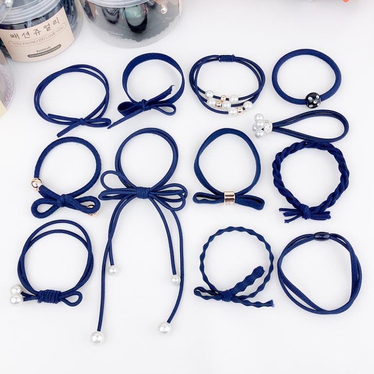 [Giá sỉ] Hộp 12 Chun Buộc Tóc Siêu Xinh ( được chọn màu)