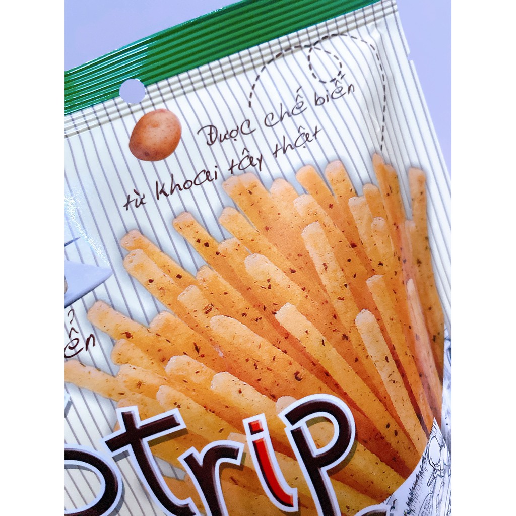 Snack khoai tây que oishi strip fries vị tảo biển (gói 27g)