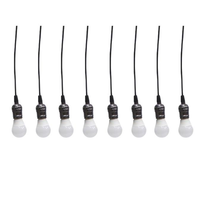 Bộ 8 đèn thả cổ điển Vintage bóng đèn led búp 5w
