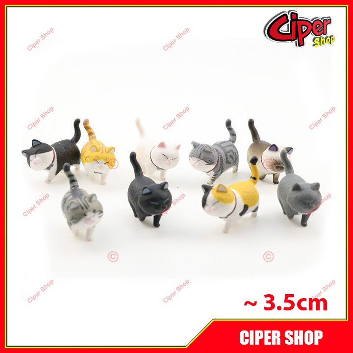 Bộ 9 mô hình Mèo Munchkin - Figure Action Cat