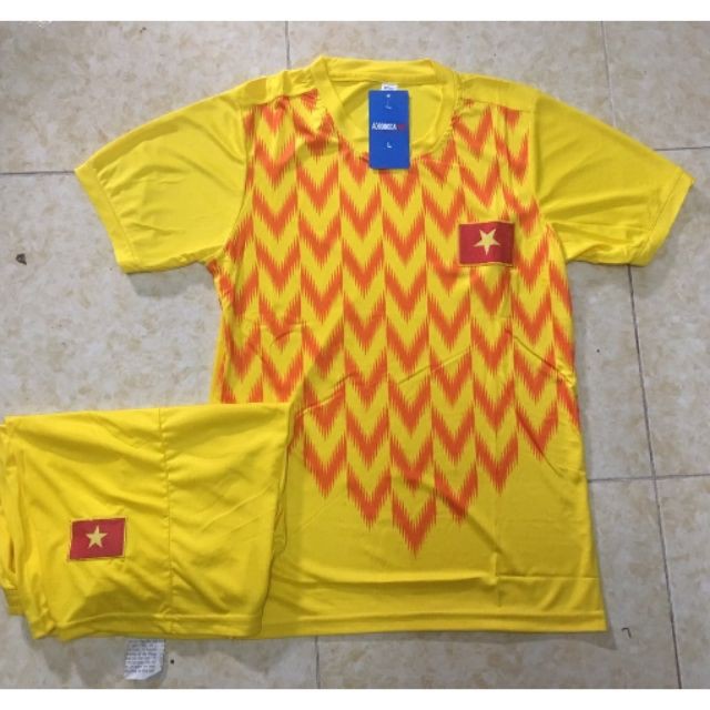 ,6 [ Thun thái ] Bộ quần áo bóng đá thủ môn Việt Nam 2019 màu vàng ( áo thủ môn đội tuyển VN mới nhất ) .7