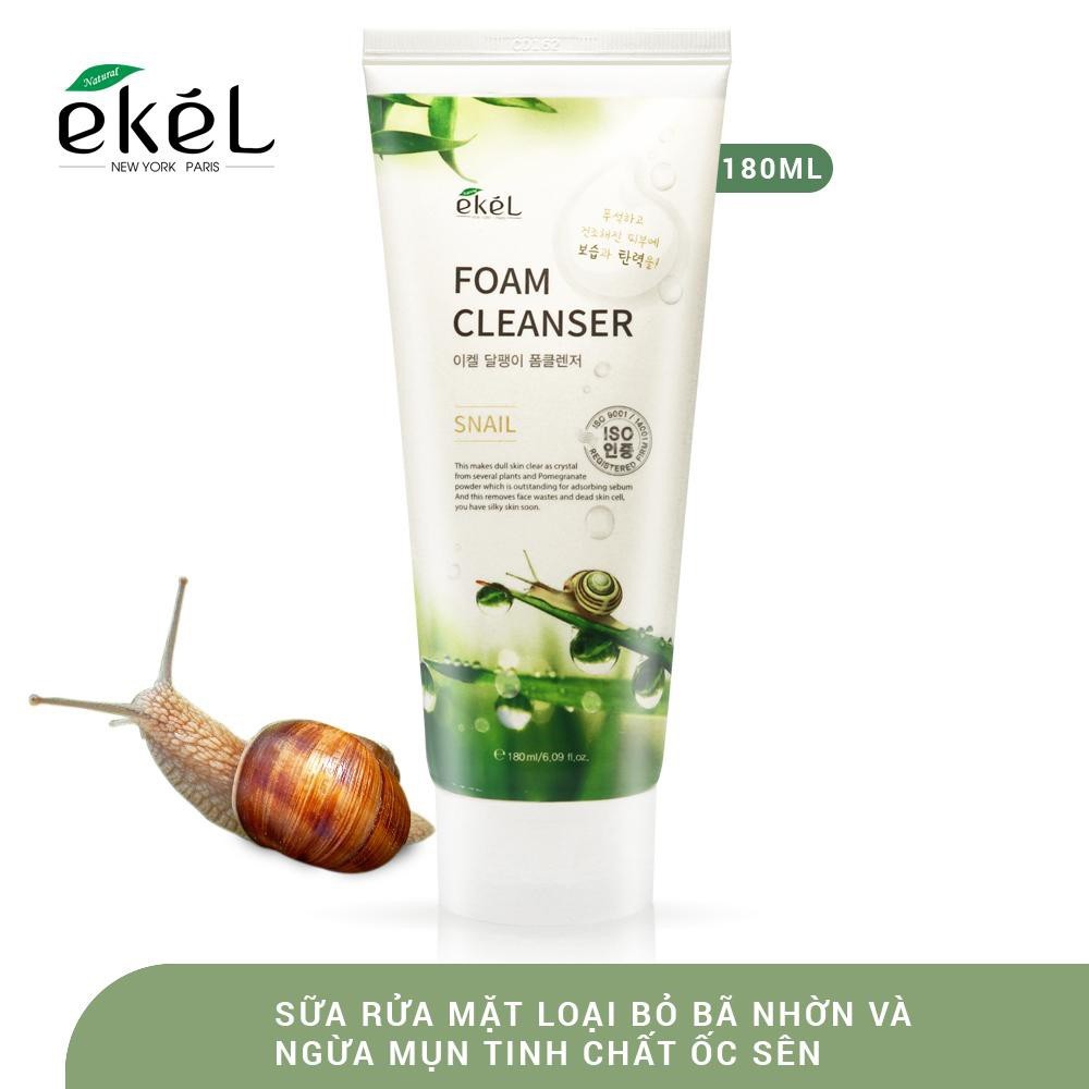 Sữa rửa mặt Ekel Hàn Quốc Chính Hãng 180ml làm sạch sâu ngăn ngừa mụn và loại bỏ bã nhờn | BigBuy360 - bigbuy360.vn