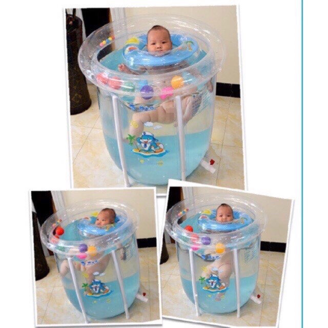 BỂ BƠI THÀNH CAO LOẠI TO 80x80cm - HÀNG CHÍNH HÃNG DOCTOR DOLPHIN:dolphin: