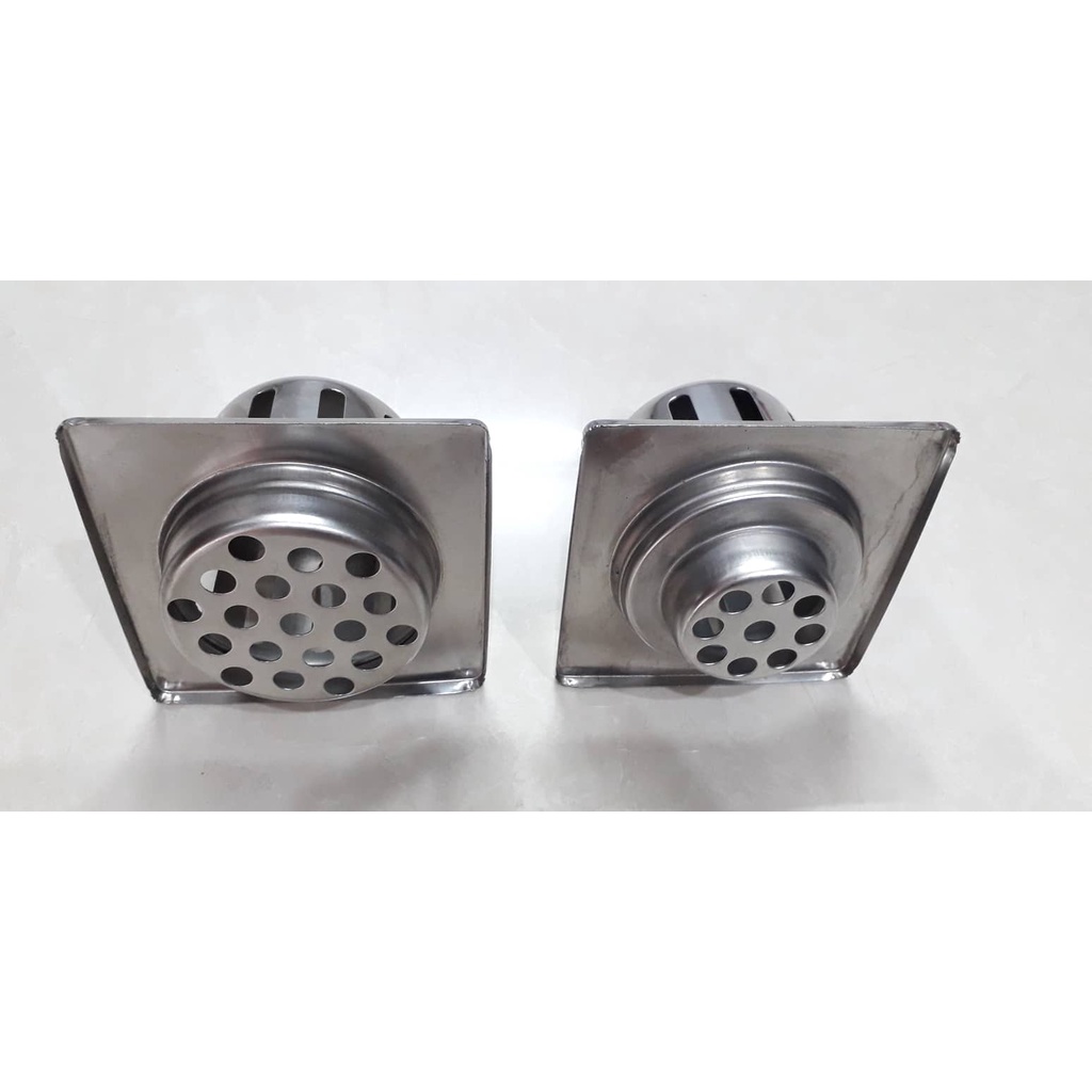 QUẢ CẦU GA CHẮN RÁC SÂN THƯỢNG, BAN CÔNG, PHỄU THOÁT NƯỚC MƯA ĐẾ VUÔNG D60, 76 VÀ D90 INOX SUS 304 CAO CẤP