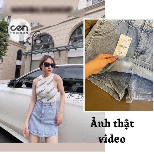 Quần sooc jeans giả váy CEN FASHION