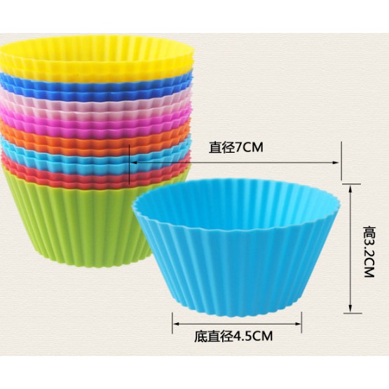 10 khuôn muffin Silicon