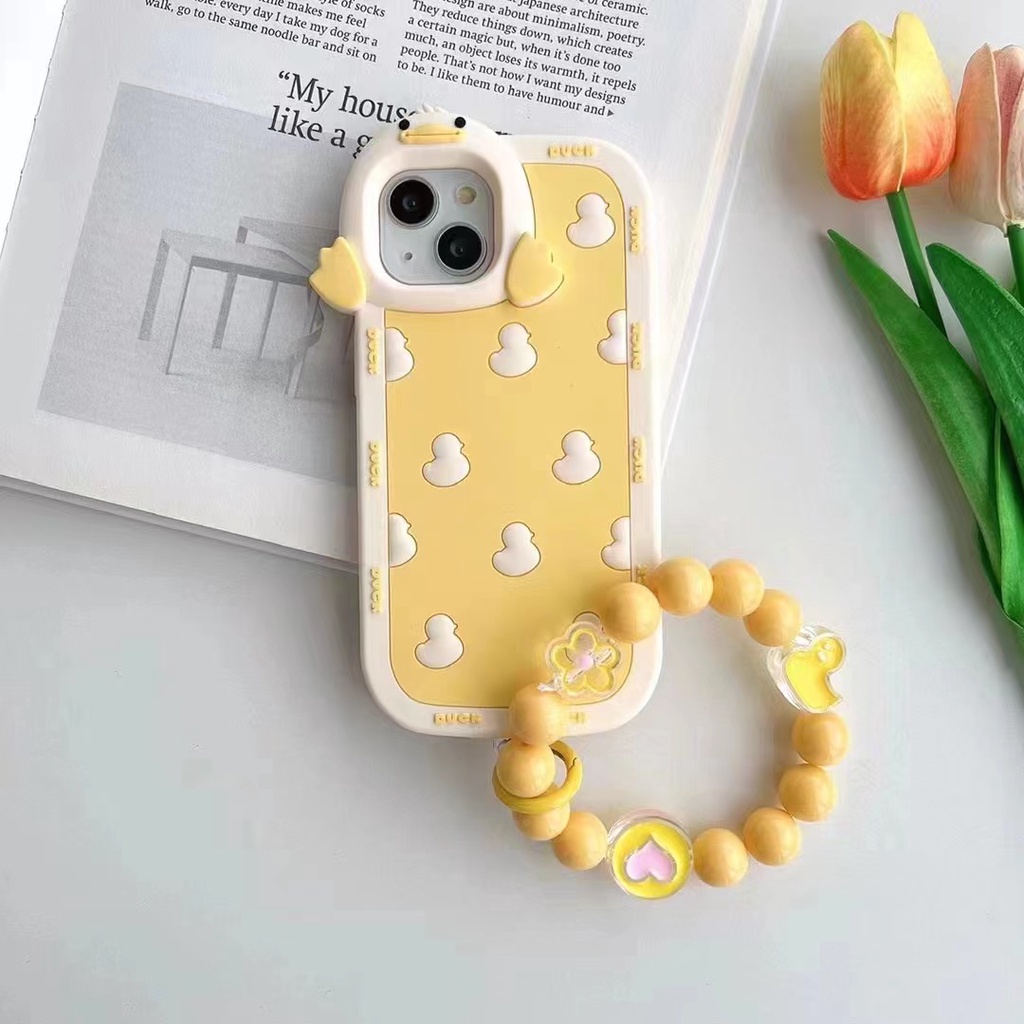 Ốp Điện Thoại Dẻo Họa Tiết Hoạt Hình Chú Vịt Dễ Thương Chống Rơi Cho Iphone 14 13 11 12 13 Pro Max plus
