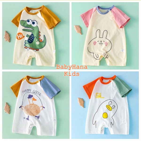 Body đùi cho bé, mẫu Áo liền quần hình thú ngộ nghĩnh dễ thương cho trẻ từ 3-12kg