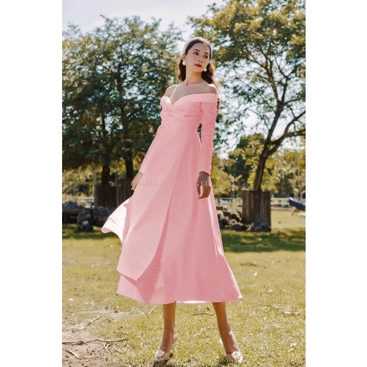 ĐẦM XOÈ DỰ TIỆC TRỄ VAI TAY DÀI size S/m/L/Xl