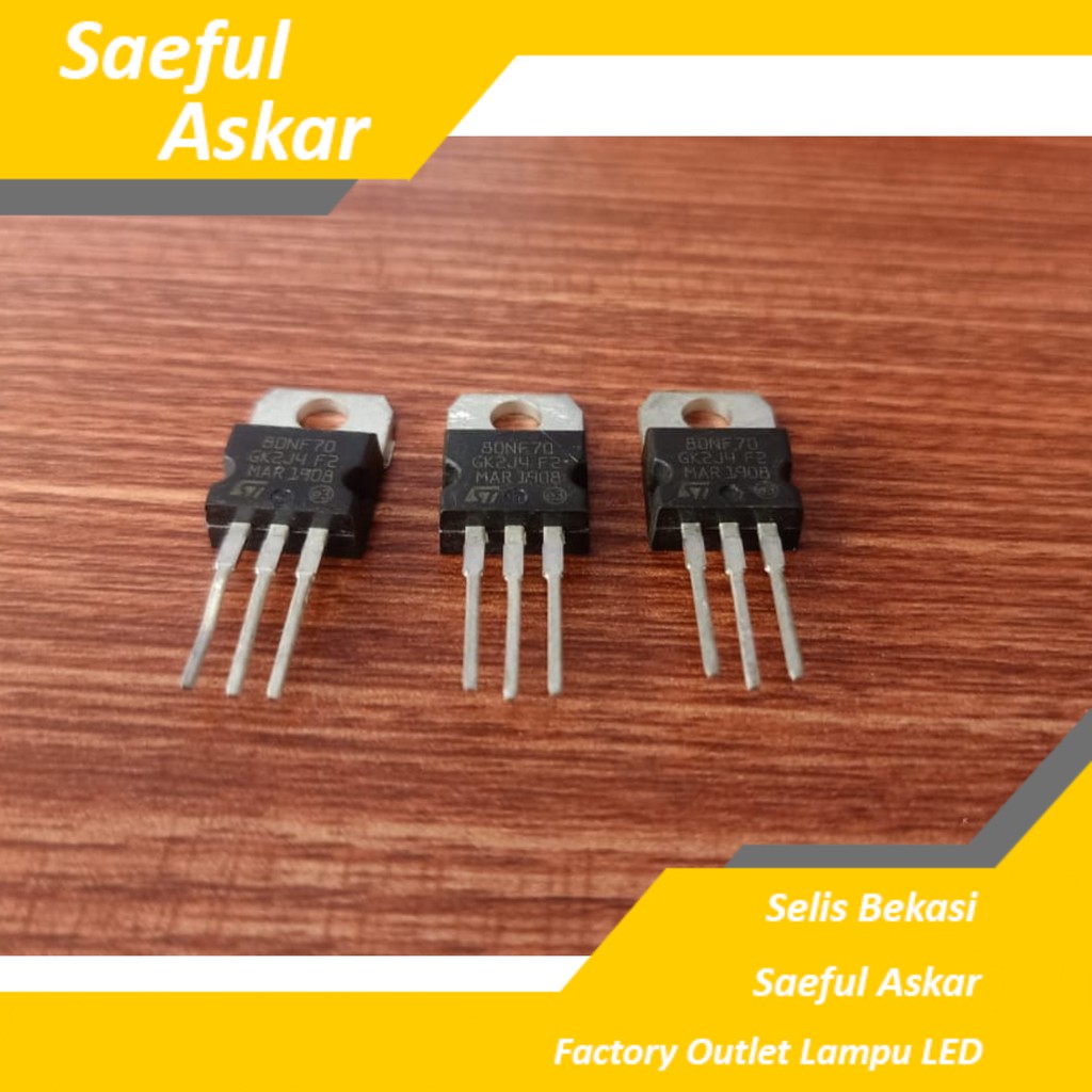 Bóng bán dẫn Mosfet	Bộ điều khiển xe đạp điện 80nf70 BEKASI SELIS