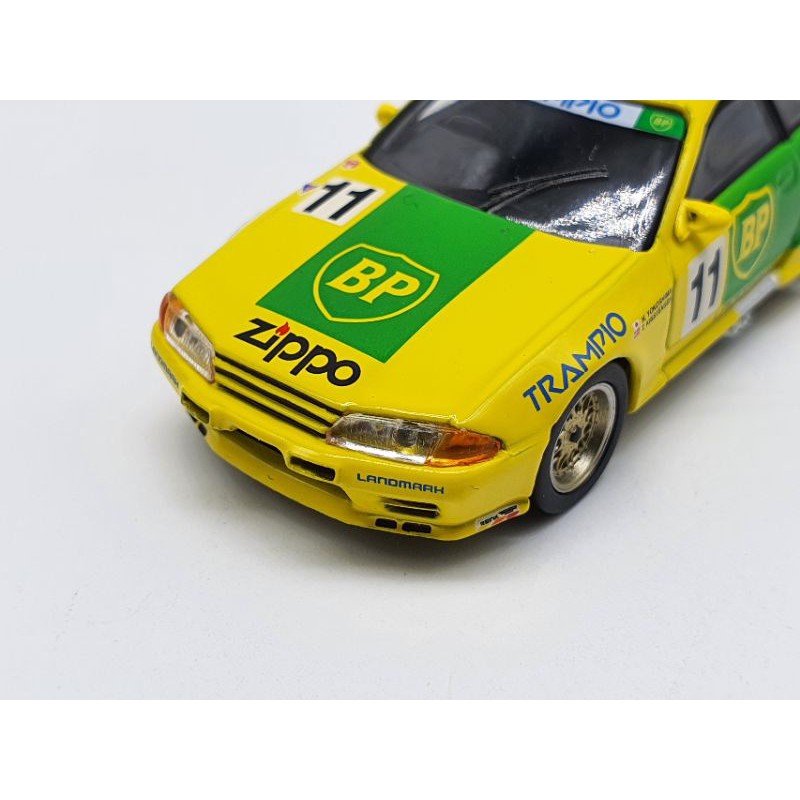 Xe Mô Hình Nissan Skyline GT-R R32 Gr.A #11BP 1993 Janpan Touringcar Championship RHD 1:64 Mini GT (Vàng)