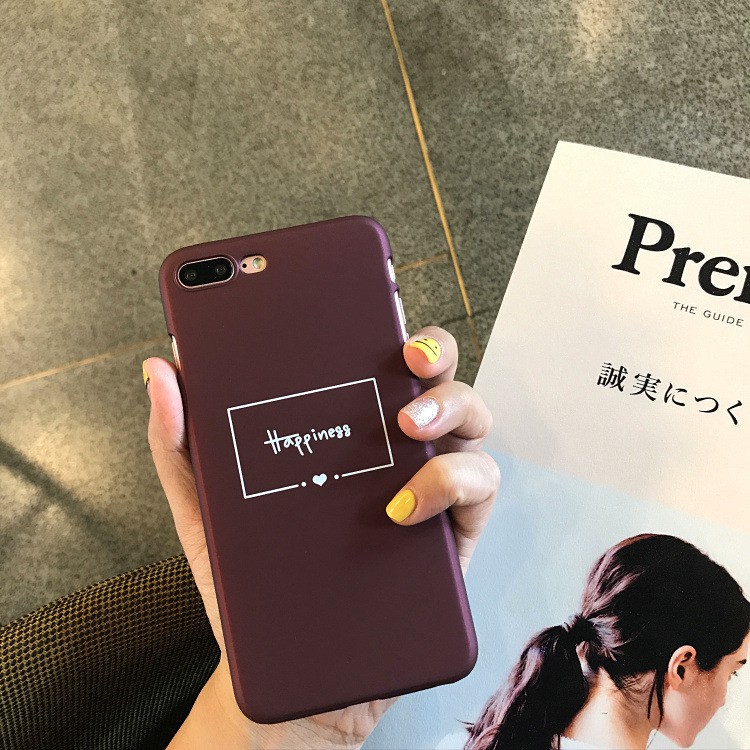 Ốp lưng điện thoại nhựa cứng iPhone 6 6s 7 8 X Plus 7Plus 11pro 11promax màu đen