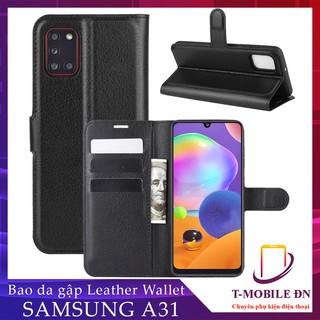 FREESHIP 50k_Bao da Samsung A31, Ốp lưng da cao cấp có nắp gập và chống xem video cho Samsung A31
