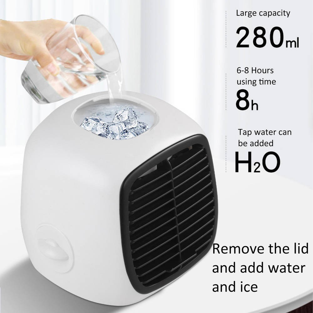 [Seller Recommend] Boda Water Cooling Fan USB Portable Desktop 280ml Tank Mini Summer Air Cooler