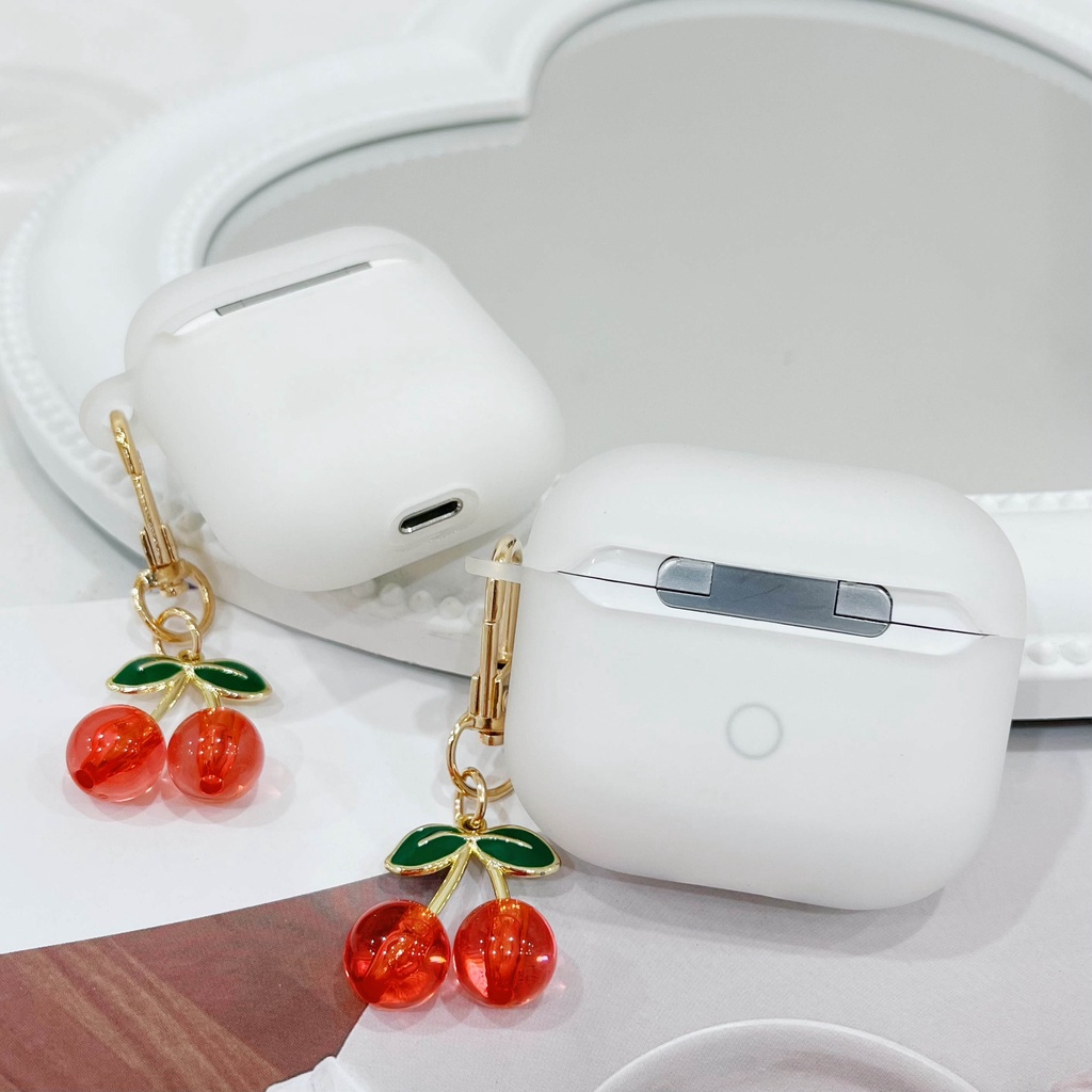 Vỏ Bảo Vệ Hộp Sạc Tai Nghe AirPods3 AirPods3 Pro AirPods2gen Màu Nhám Họa Tiết Hoa Đào Dễ Thương Ốp
