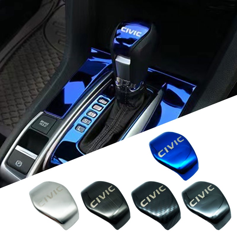 Miếng Dán Trang Trí Núm Cần Gạt Số Cho Xe Hơi Honda civic 2018 2019 2016 2017 civic 10th
