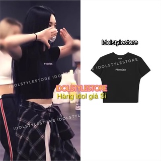 Áo thun croptop như Karina Aespa