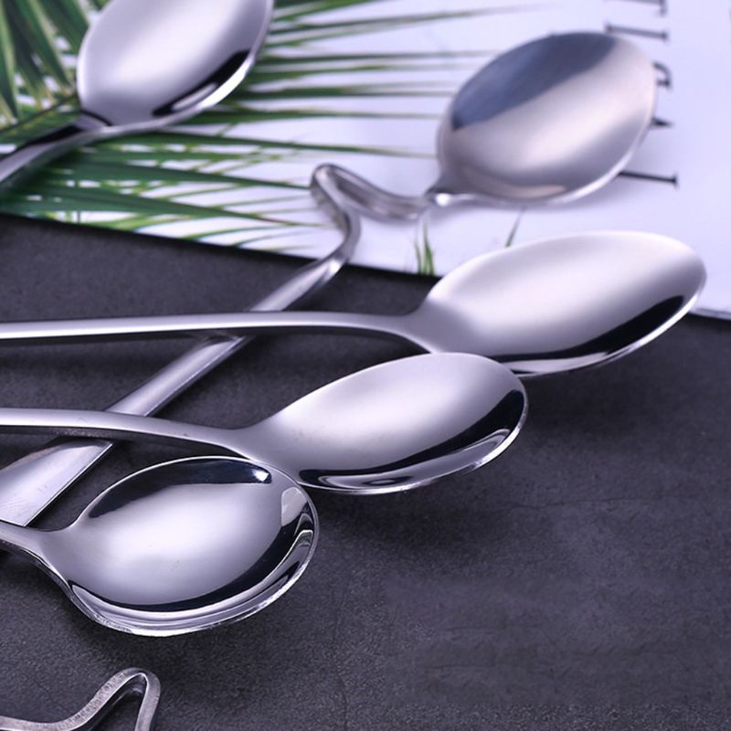 Bộ 6 Muỗng Cà Phê Bằng Thép Không Gỉ Có Móc Treo Tiện Dụng