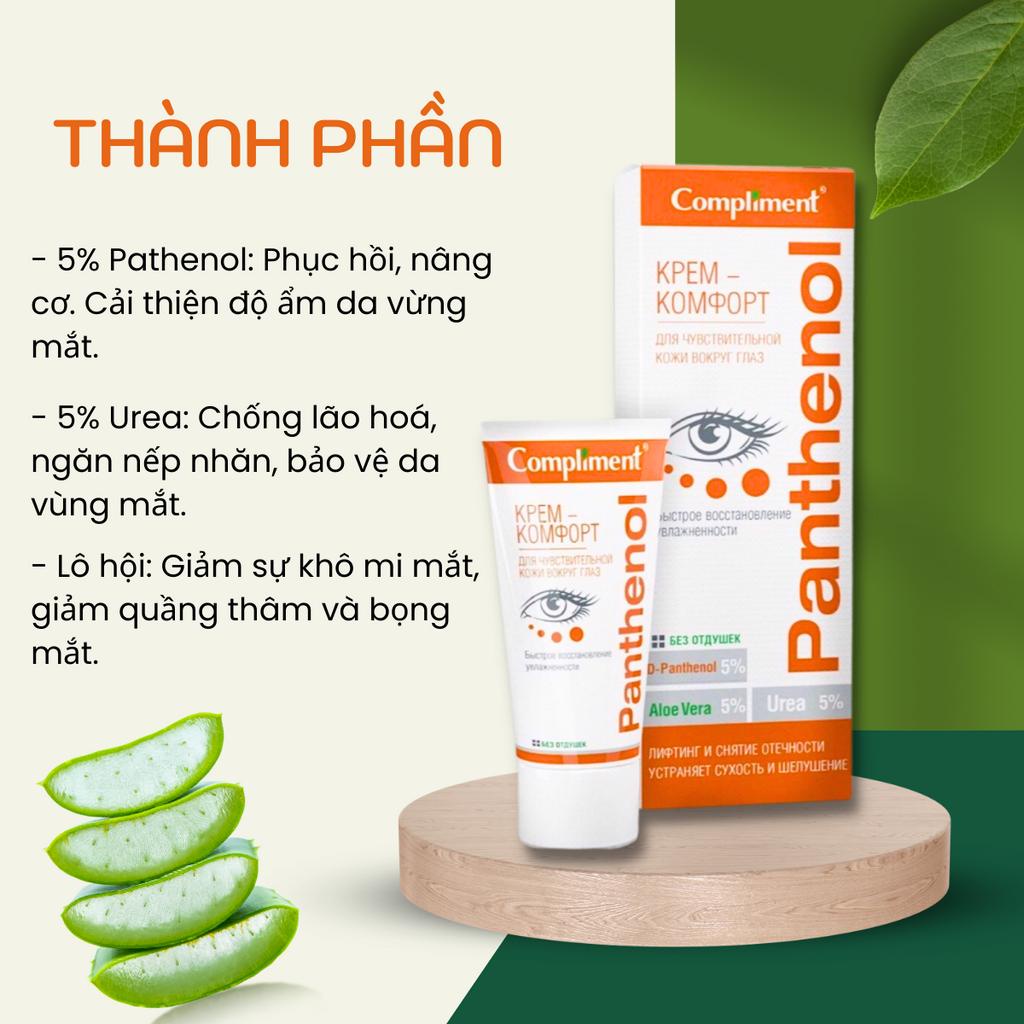Kem Dưỡng Mắt Compliment Panthenol B5 Gel Làm Dịu Mát Tái Tạo Da Vùng Mắt Giảm Thâm Chống Lão Hoá 75ml