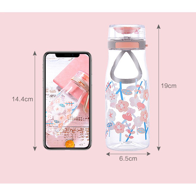 Bình nước nhựa Lock&Lock bằng tritan 500ml One Touch ABF687 - Hàng chính hãng, mở nắp một chạm - JoyMall