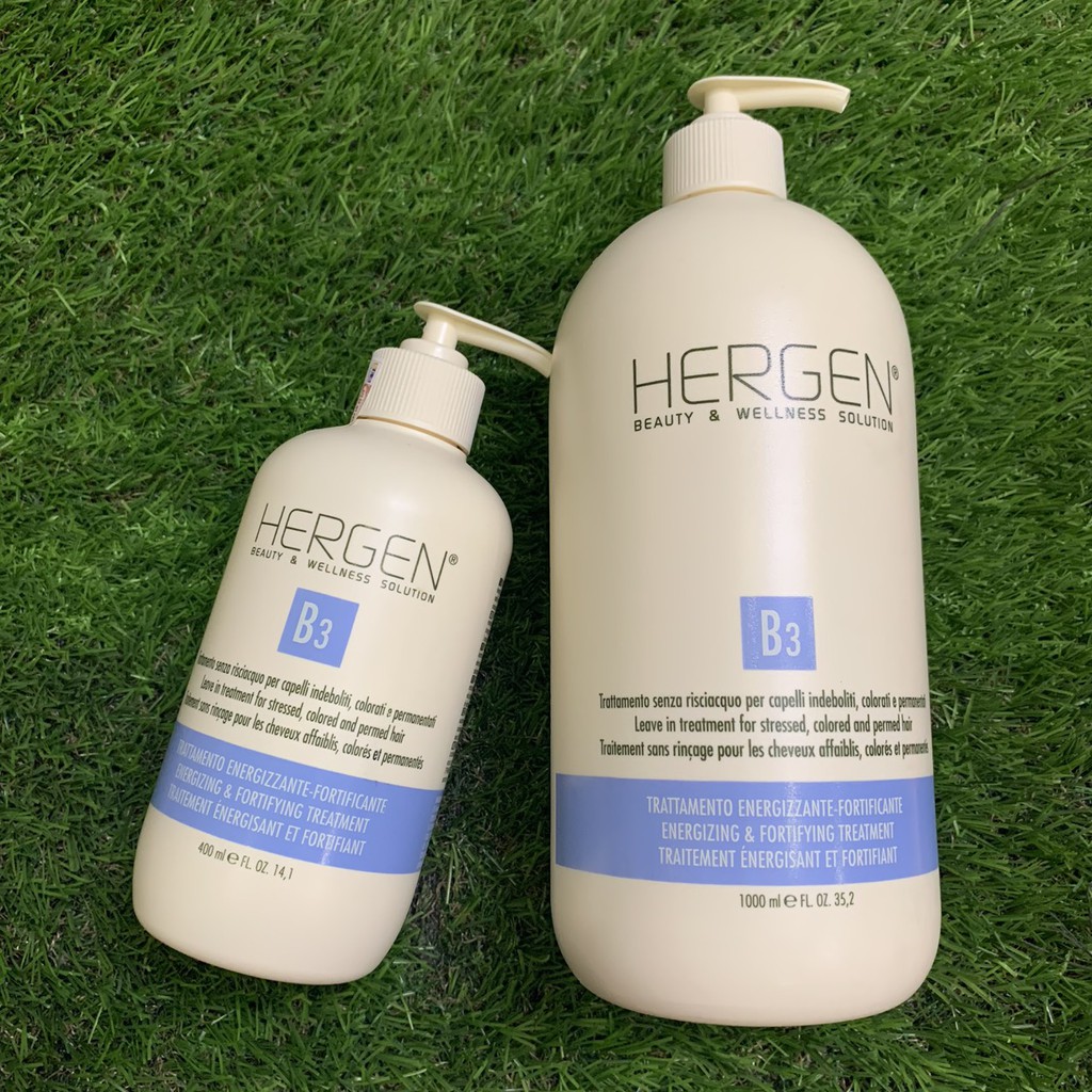 Mỡ dưỡng xả khô Hergen B3 Leave-in Treatment for stressed, colored and permed hair 1000ml