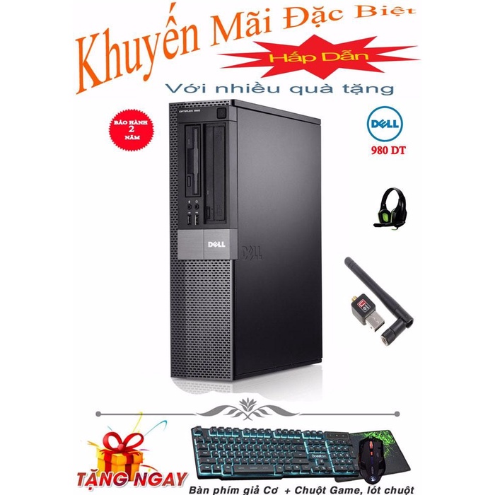 Máy tính để bàn DELL OPTIPLEX 980 DTCore I5, Ram 8GB, SSD 120GB