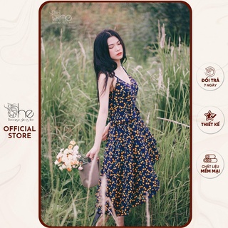 Set áo hai dây chân váy mullet SS55