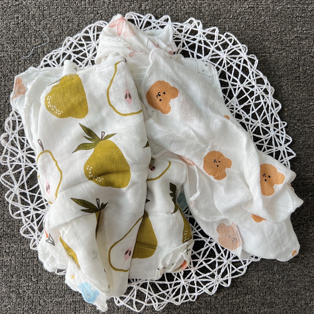 Set 10 Khăn Sữa Aden Sợi Tre Mẫu Mới Siêu Mềm Mịn Cho Bé | Minizon Kids