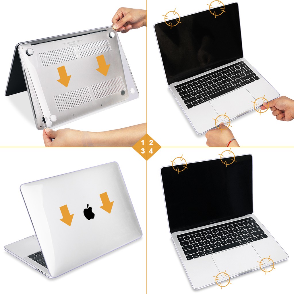 Ốp Lưng Cho Macbook Air 13 Inch A1466 A1369 Model 2018 2020 M1 A2337 Retina Touch Id A2179 Pro 13 Inch A1708 Touch Book 12 Inch A1534 11 Inch A1465 A1370 Pro 15 16 Inch A2141