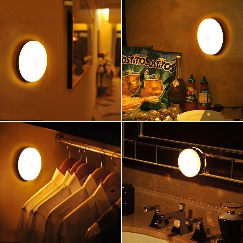 ĐÈN LED CẢM BIẾN HỒNG NGOẠI THÔNG MINH, DÁN TƯỜNG TỰ ĐỘNG SÁNG KHI THẤY NGƯỜI CHUYỂN ĐỘNG