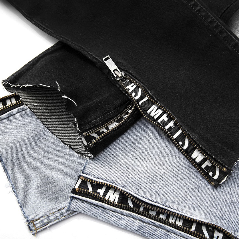 Quần Jean Nam ICON DENIM Dáng Skinny Wash Phối Khóa Zip Ống Chân | BigBuy360 - bigbuy360.vn