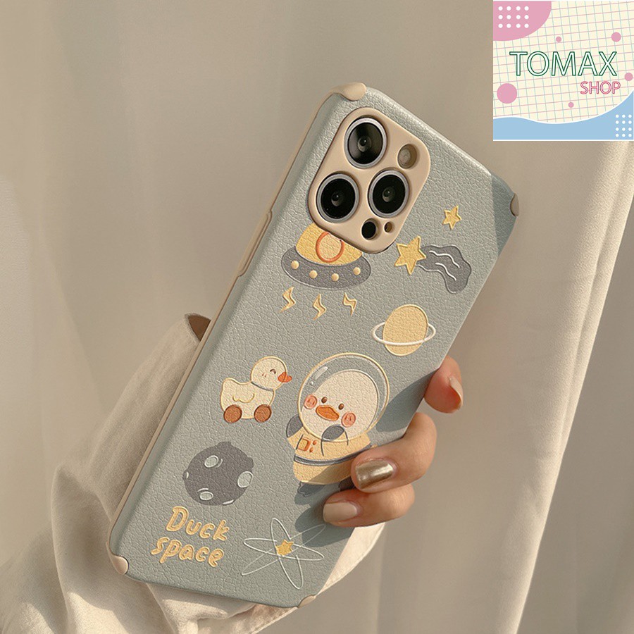 Ốp iphone Vịt Phi Hành Gia Các Dòng Iphone 7/7plus/8/8plus/x/xr/xs/11/12/pro/max/plus/promax [Tomax Shop]