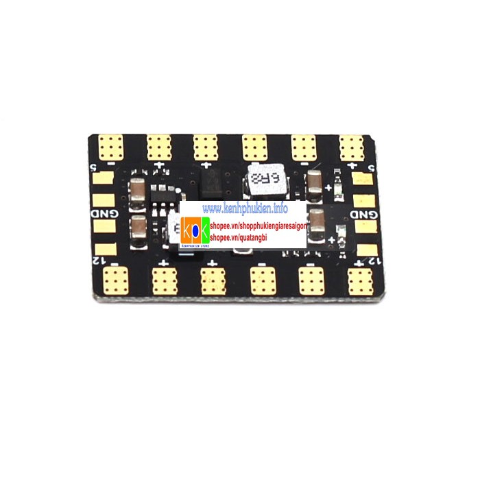 PDB bộ chia nguồn mini tích hợp giảm áp 5vol 12vol giành cho máy bay, xe