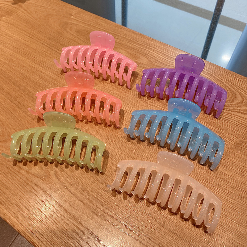 Kẹp tóc cỡ lớn màu kẹo thời trang cho nữ