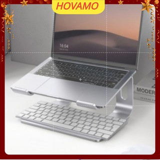 Đế Tản Nhiệt Laptop Nhôm Kiêm Giá Đỡ Macbook 15 6 inch, 17 inch, 15 inch Cao Cấp Để Bàn HOVAMO XN9