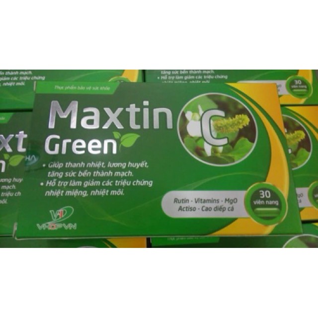 Maxtin C Green - Xua tan nỗi lo nhiệt miệng