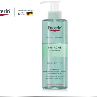 Gel rửa mặt cho da dầu mụn Eucerin ProAcne cleansing gel 400ml