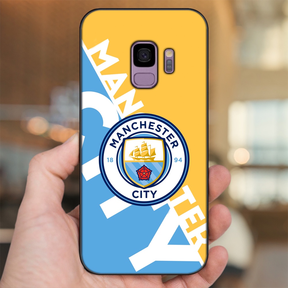 Ốp lưng Samsung S9 viền đen in hình Manchester City MC
