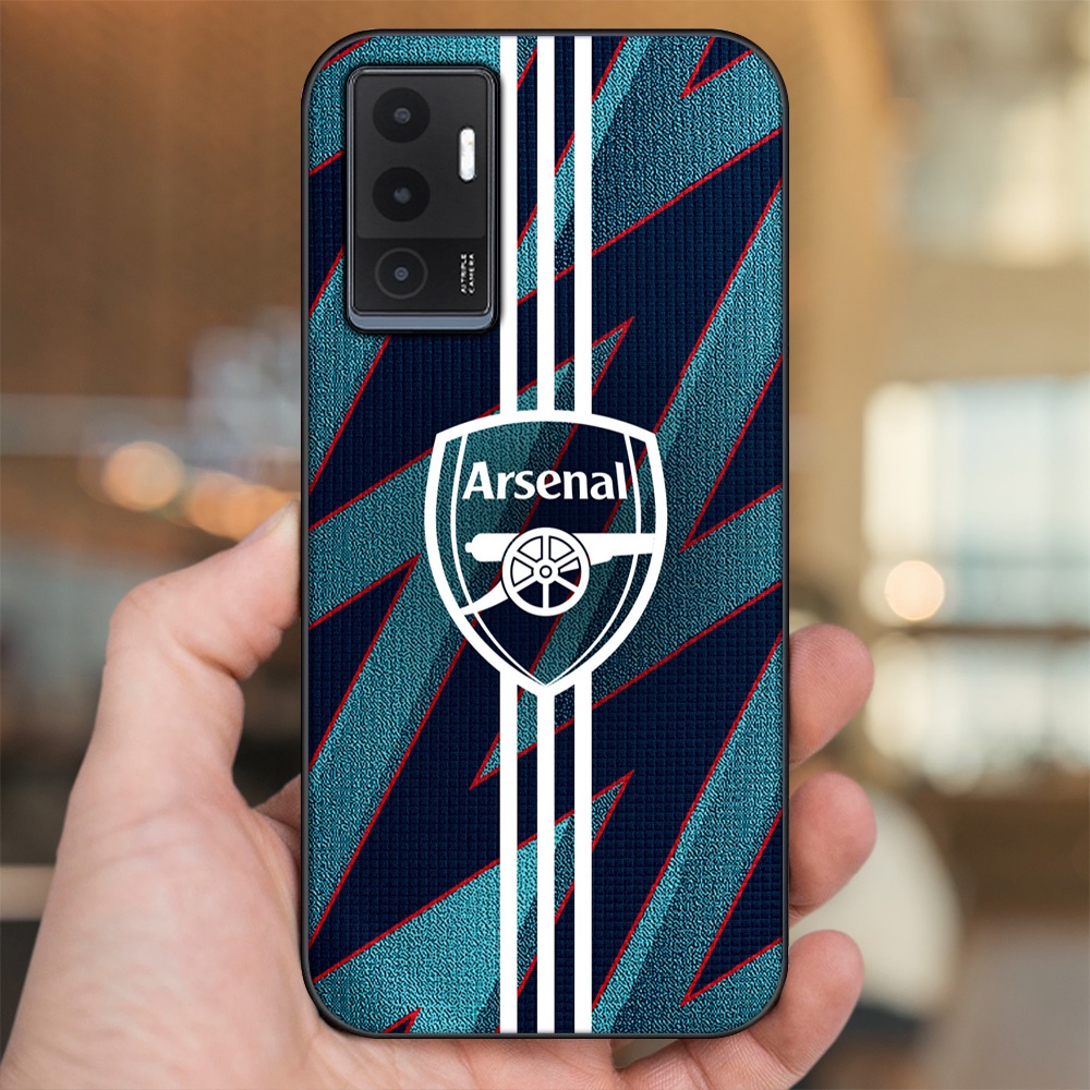 Ốp lưng Vivo V23e viền đen in hình Arsenal FC